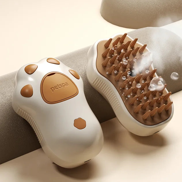 WhiskerMist 3-in-1 Steam Grooming Brush by Doreza