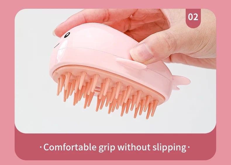 WhiskerMist 3-in-1 Steam Grooming Brush by Doreza