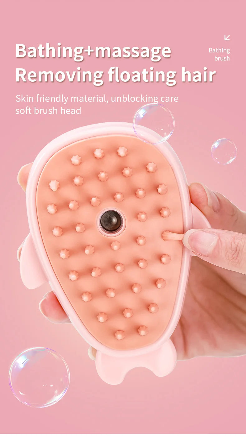 WhiskerMist 3-in-1 Steam Grooming Brush by Doreza