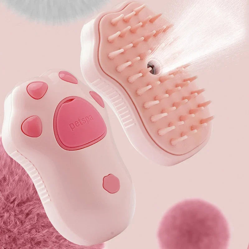 WhiskerMist 3-in-1 Steam Grooming Brush by Doreza