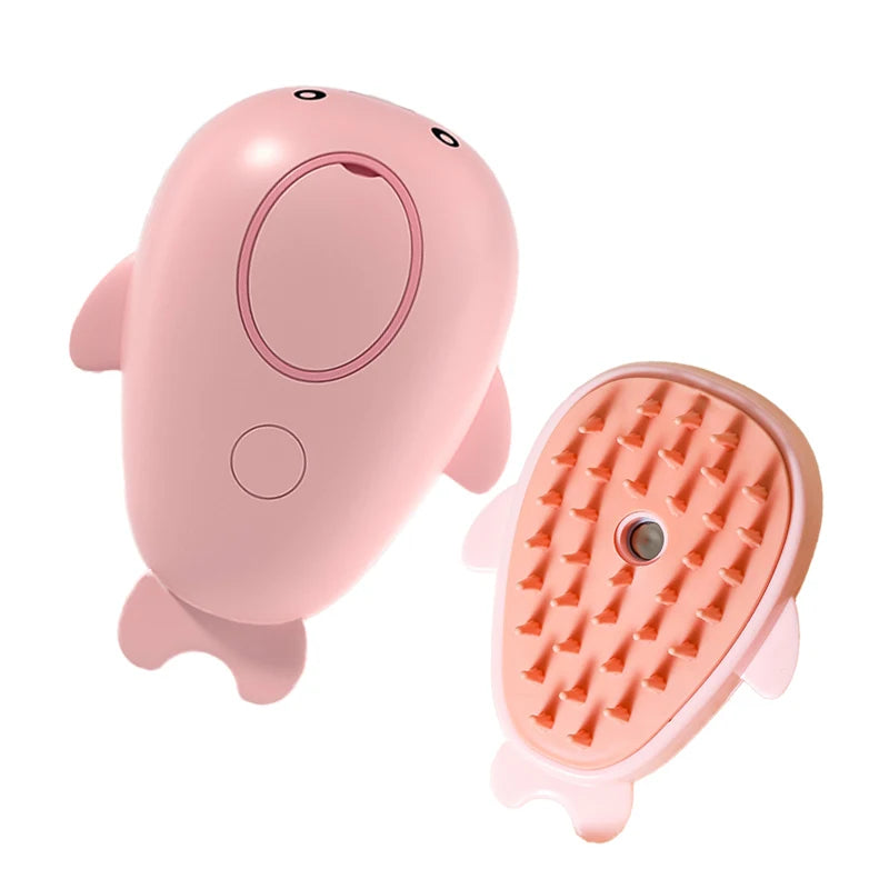 WhiskerMist 3-in-1 Steam Grooming Brush by Doreza