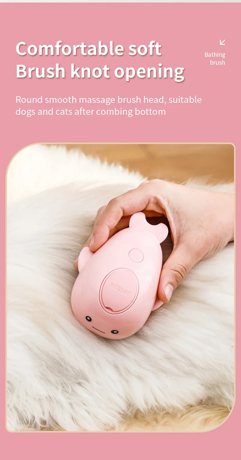 WhiskerMist 3-in-1 Steam Grooming Brush by Doreza
