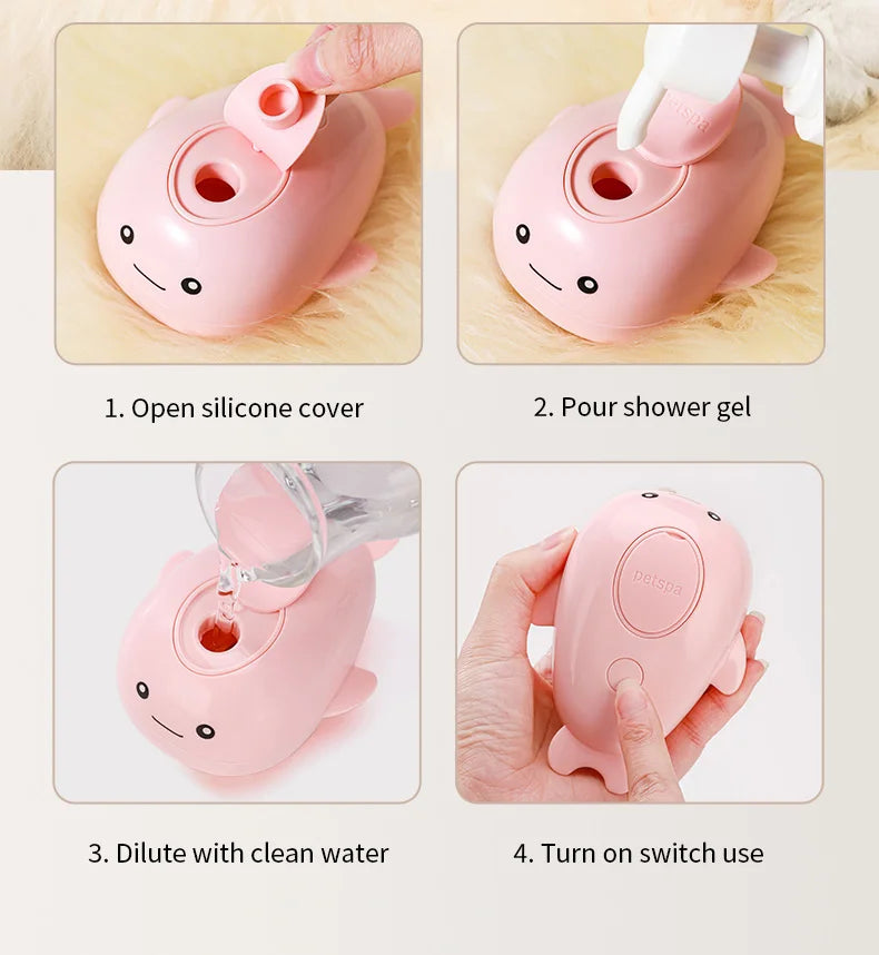WhiskerMist 3-in-1 Steam Grooming Brush by Doreza