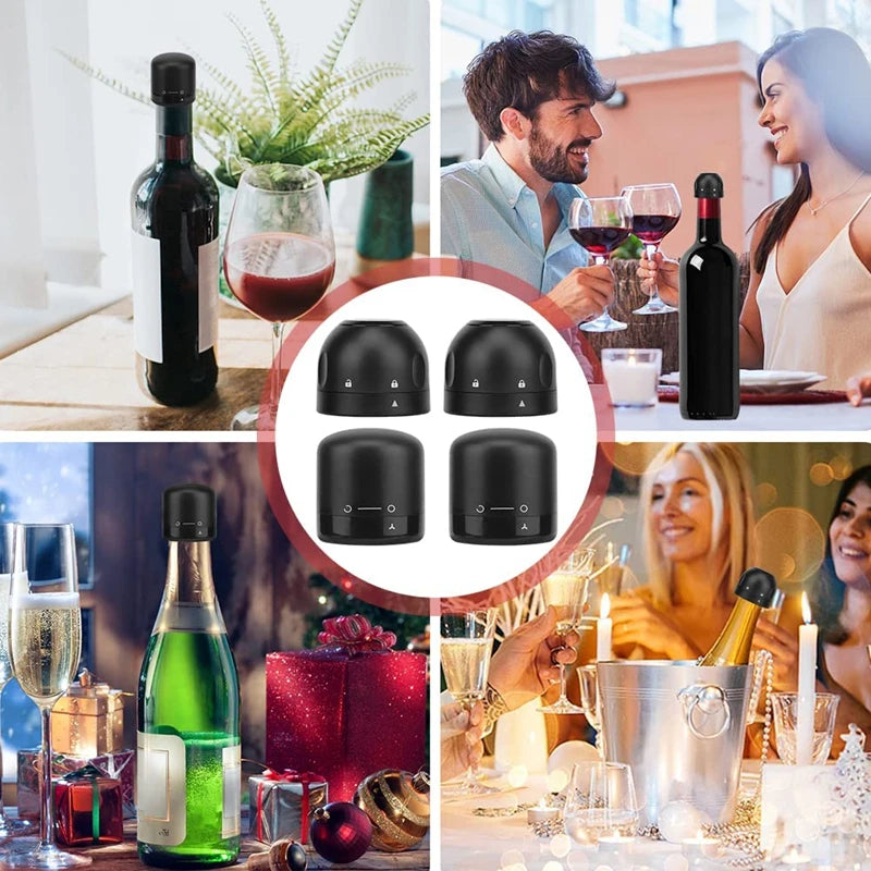 Serene Evenings Wine & Champagne Stopper Set by Doreza